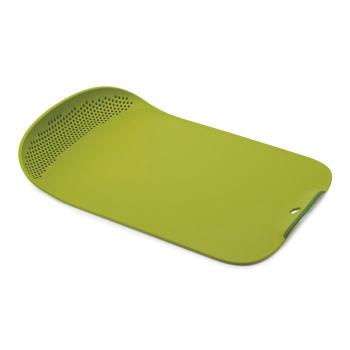 Deska z cedzakiem Chop&Drain, zielona - Joseph Joseph