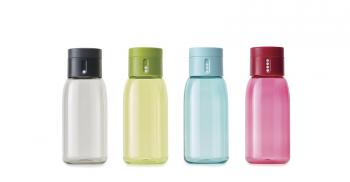 Butelka na wod�, r�owa (pojemno��: 400 ml) - DOT - Joseph Joseph 