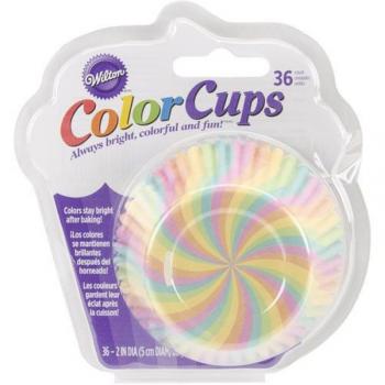 Papilotki do muffin�w  wzmocnione T�czowe paski (36 szt. w opakowaniu) - 415-3158 - Wilton