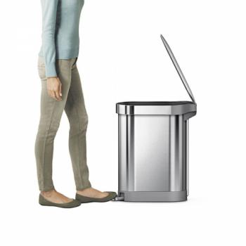 Kosz na �mieci 45L Slim ze stali FPP - simplehuman 