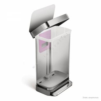 Kosz na �mieci 45L Slim ze stali FPP - simplehuman 