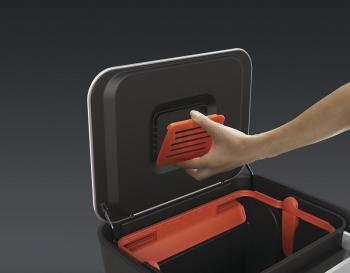 Kosz na odpady, �mieci - Intelligent Waste Titan (30 litr�w), srebrny - Joseph Joseph