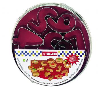 Metalowe foremki cyfry (10 szt.) - Ibili