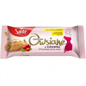 Ciasteczka owsiane z urawin (135 g) - Nieze Ciacho - Sante