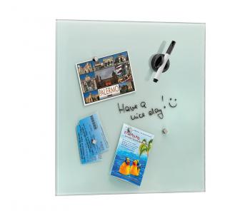 Szklana tablica na notatki (45 x 45 cm), bia�a - Appunto - Cilio