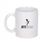 Kubek bia�y z napisem ,,Fit Mama'' - Anna Lewandowska HPBA