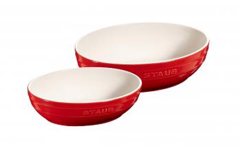 Miski okrge, czerwone (2 szt.) - Serving - Staub