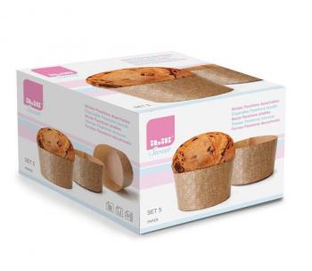 Papierowe formy do Panettone (18 cm, 5 sztuk) - Ibili - OTSW