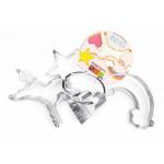 Foremki do wykrawania ciastek Jednoro�ec (zestaw 4 sztuk) - Scrap...