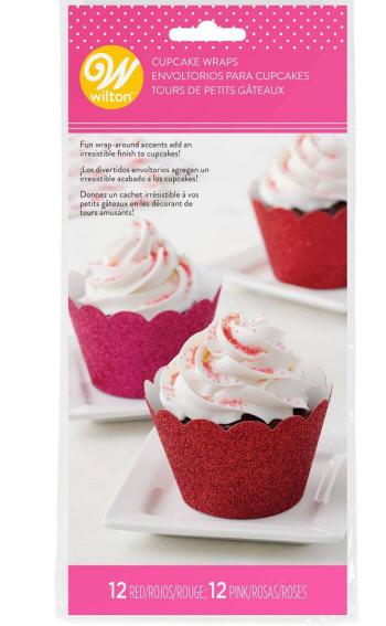 Ozdoby, owijki do muffinek czerwone i r�owe 415-4450 - Wilton