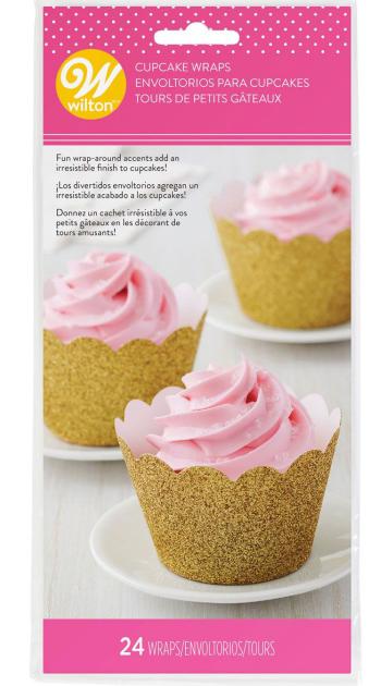 Ozdoby, owijki do muffinek z�ote - 415-4452 - Wilton