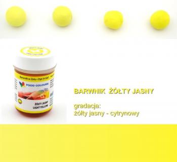 Barwnik spo�ywczy w �elu, jasny ��ty (35 g) - Food Colours