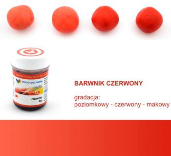 Barwnik spoywczy w elu, czerwony (35 g) - Food Colours