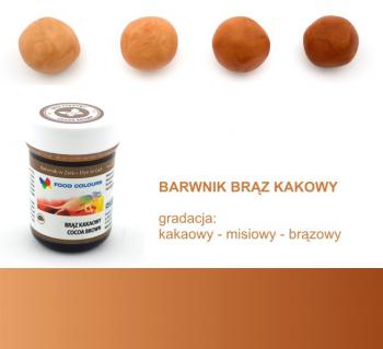 Barwnik spo�ywczy w �elu, br�z kakaowy (35 g) - Food Colours