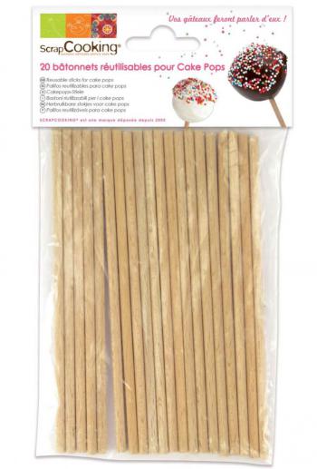 Patyczki do lizak�w komplet o d�ugo�ci 11 cm (20 szt.) - ScrapCooking