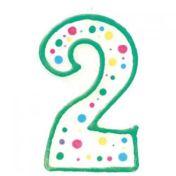 �wieczka zielona na tort „2” - 2811-9102 - Wilton
