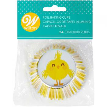 Papilotki aluminiowe do muffin�w „kurczak” (24 sztuki) - 415-6687 - Wilton