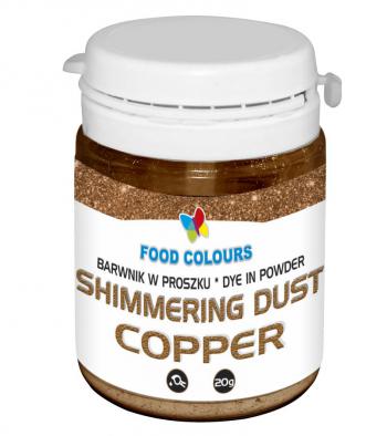 Barwnik py�kowy brokatowy (20 g), miedziany - Shimmering Dust - Food Colours 