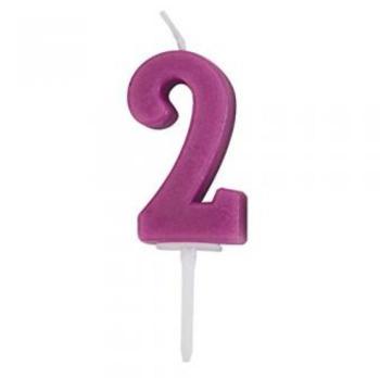 �wieczka fioletowa na tort „2” - Ibili