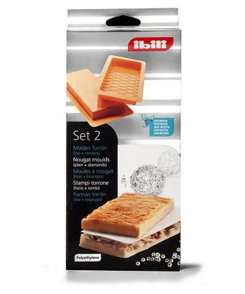 Formy silikonowe do bloku czekoladowego g�adka i waflowa (2 szt. ) - Ibili