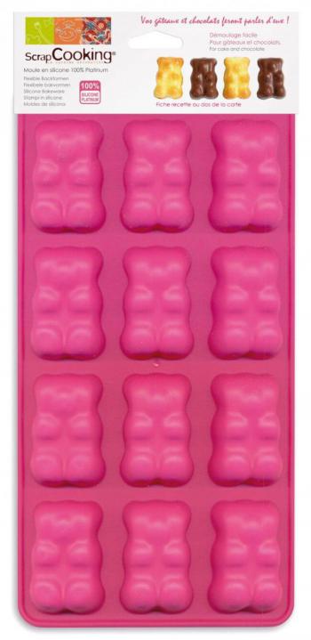 Forma silikonowa do czekoladek w kszta�cie misi�w (12 wg��bie�) - ScrapCooking