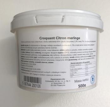 Pralina z biaej czekolady o smaku cytrynowym, krokant ( 500g) - CSM