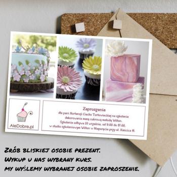 (G) 11 pa�dziernika 2020 - Pozna� - Kurs dekorowania mas� cukrow� -  metod� Wilton 