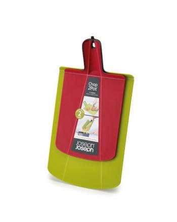 Zestaw 2 desek do krojenia (czerwona i zielona) -  Chop2Chop - Joseph Joseph