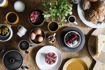 Talerz �niadaniowy, bia�y (�rednica 20 cm) - Caffee - Sagaform