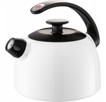 Klasyczny czajnik z gwizdkiem, bia�y - TerraDur - Wesco 