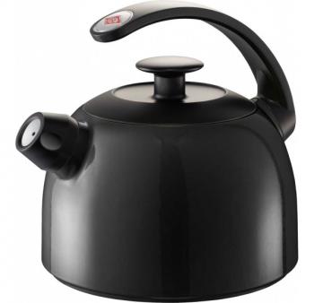 Klasyczny czajnik z gwizdkiem, czarny - TerraDur - Wesco 