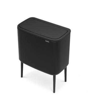 Dwukomorowy kosz na mieci Touch Bin (11+23 L), czarny - BO - Brabantia 