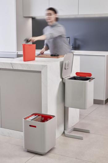 Kosz do segregacji odpad�w (pojemno��: 40l.), ko�� s�oniowa - Joseph Joseph