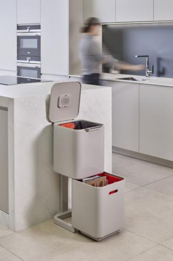 Kosz do segregacji odpad�w (pojemno��: 40l.), ko�� s�oniowa - Joseph Joseph