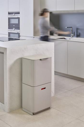 Kosz do segregacji odpad�w (pojemno��: 60l.), ko�� s�oniowa - Joseph Joseph