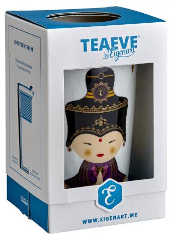 Kubek z zaparzaczem, little Shiva, fioletowy (poj. 350 ml) - TeaEve - Eigenart