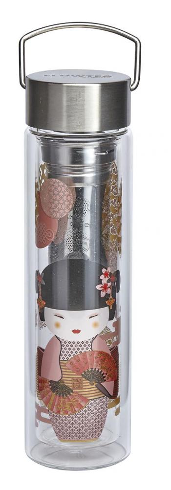 Butelka z podwjn ciank i zaparzaczem, little Geisha (poj. 350 ml) - FlowTea - Eigenart