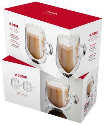 Filianki z podwjnymi ciankami do caffe latte (2 x 275 ml) - Judge