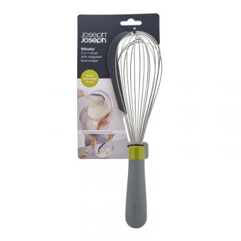 Trzepaczka z silikonow� kraw�dzi� do czyszczenia grafitowa - Joseph Joseph 
