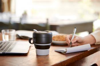 Kubek sk�adany ekologiczny (poj. 0,35 l), szary- To Go - Lekue