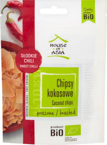 Chipsy kokosowe BIO s�odkie chili (40 g) - House of Asia