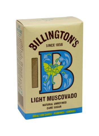 Cukier trzcinowy Muscovado, jasny (500 g) - Billington’s