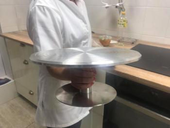 Talerz obrotowy metalowy do dekorowania  - Dorosiowe Ranty