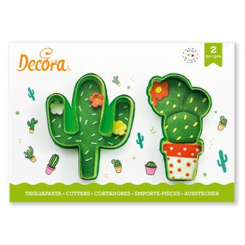 Foremki plastikowe, kaktusy (2 sztuki) - Decora