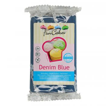 Lukier plastyczny, fondant, masa plastyczna granatowy (250 g) - Denim Blue - FunCakes