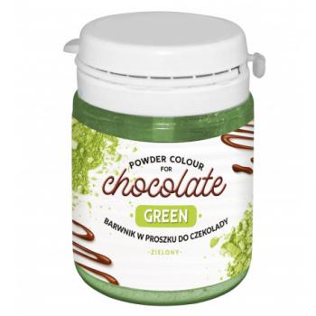 Barwnik w proszku do czekolady, zielony (20 g) - Food Colours