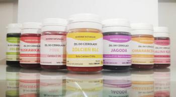 Barwnik naturalny w �elu do czekolady, malinowy (35 g) - Food Colours 