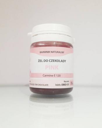 Barwnik naturalny w �elu do czekolady, r�owy (35 g) - Food Colours - OTSW