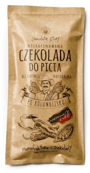 Czekolada do picia, ciemna z chilli (60 g) - Manufaktura Czekolady