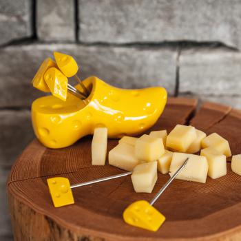 Widelczyki do fondue z podstawk� Party Clog (7 element�w) - Boska